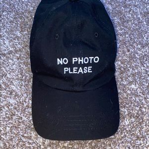 Forever 21 "No Photos Please" Hat
